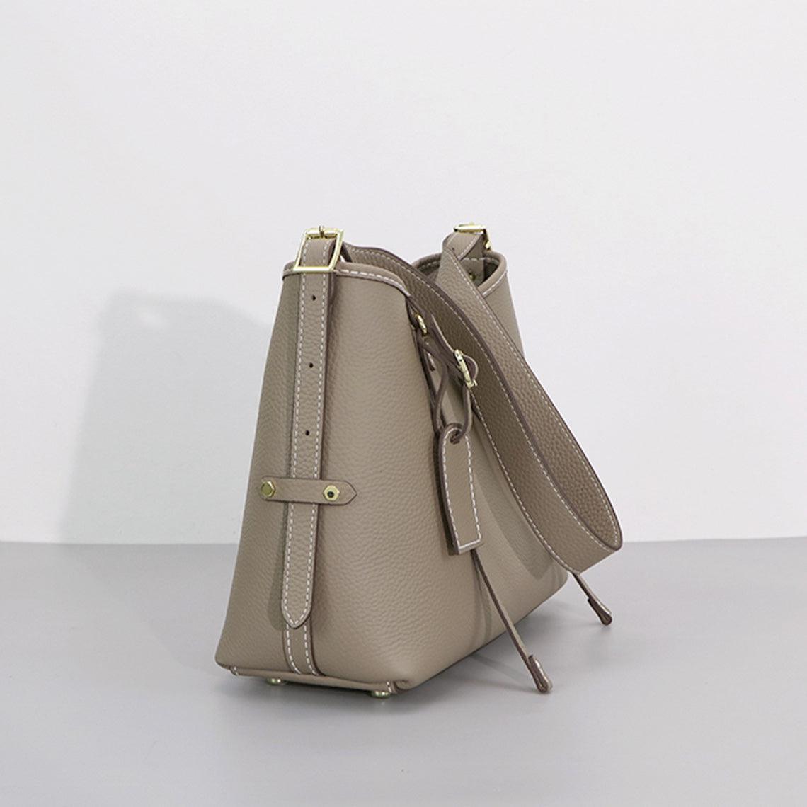 Top Grain Leather Carry Shoulder Bag DIY Kit – Hand Sewn by You detail image 6