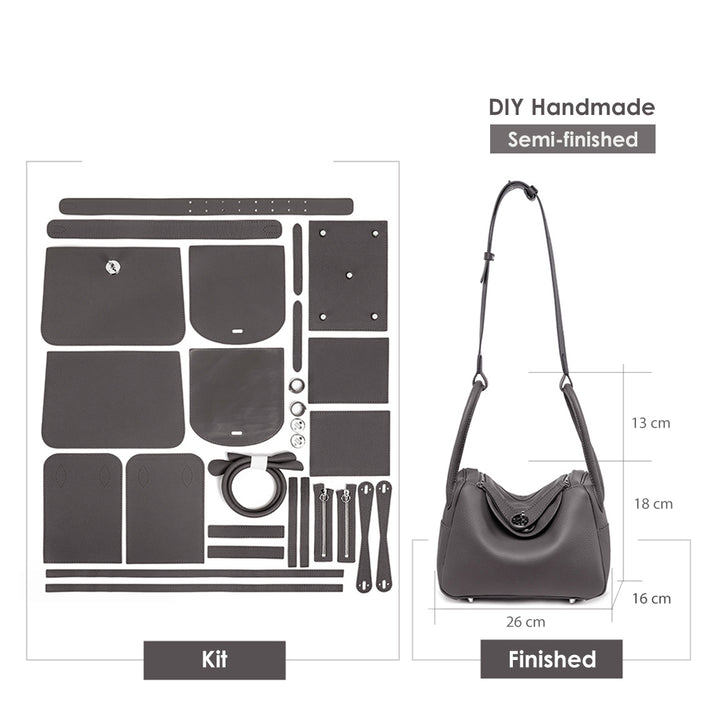 HandsewGift Top Grain Leather Shoulder Bag DIY Kit product image 1