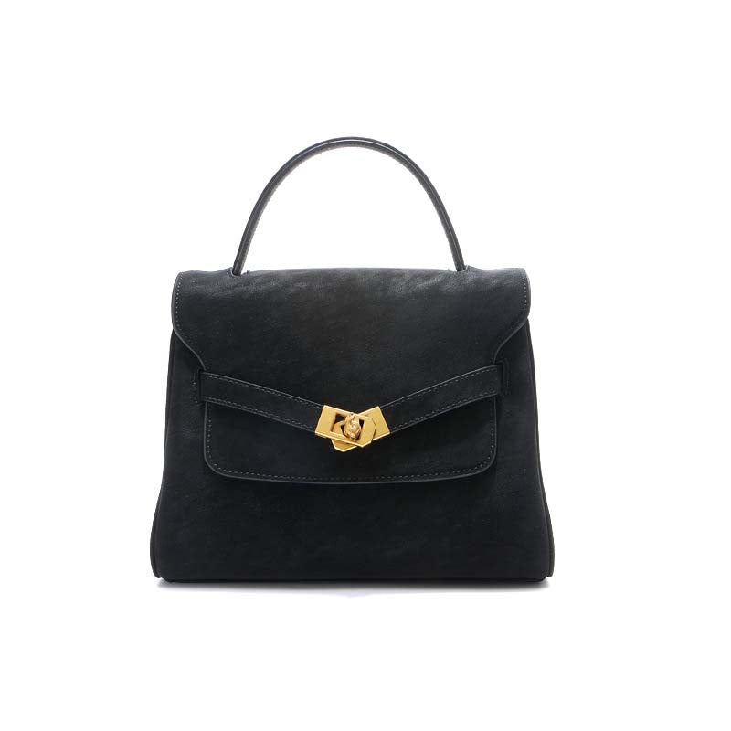 Classic Medium Leather Satchel with Top Handle and Crossbody Strap product image 1