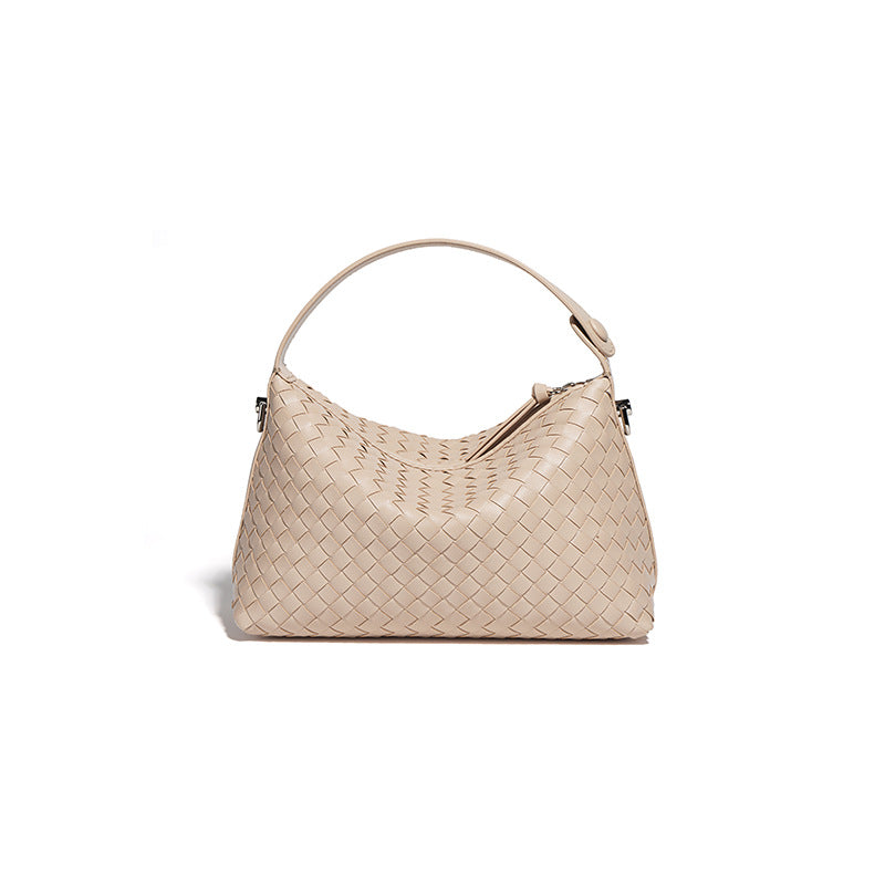 Woven Leather Pillow Bag for Women – Shoulder and Crossbody Handbag detail image 12
