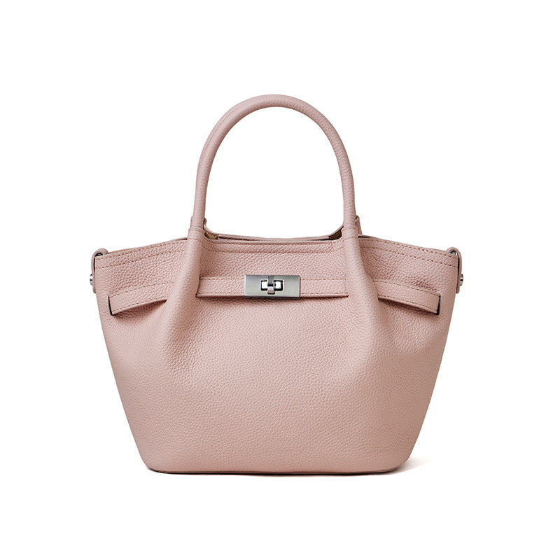 Genuine Leather Commuter Bag - 2-Way Carry Mini Bag detail image 5