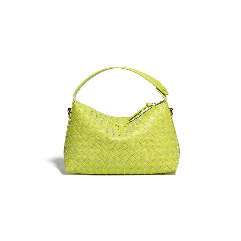 Woven Leather Pillow Bag for Women – Shoulder and Crossbody Handbag detail image 10