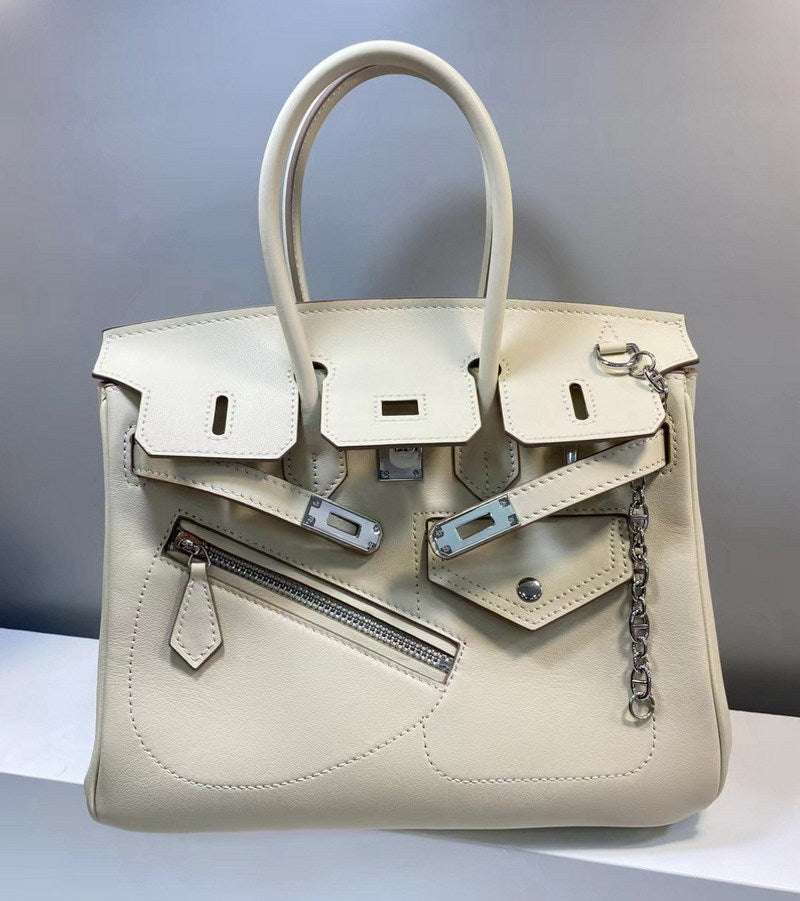 Limited Edition HAC Rock Top Handle Bag with Silver Hardware – Unisex detail image 7