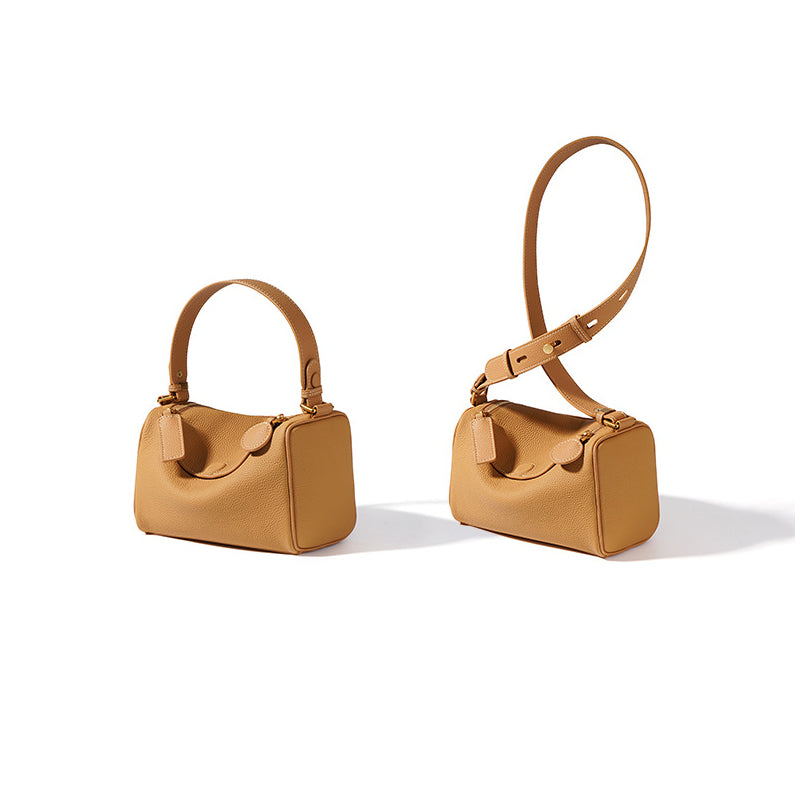 Top Grain Leather Pillow Bag for Women - Shoulder and Crossbody Bag detail image 2