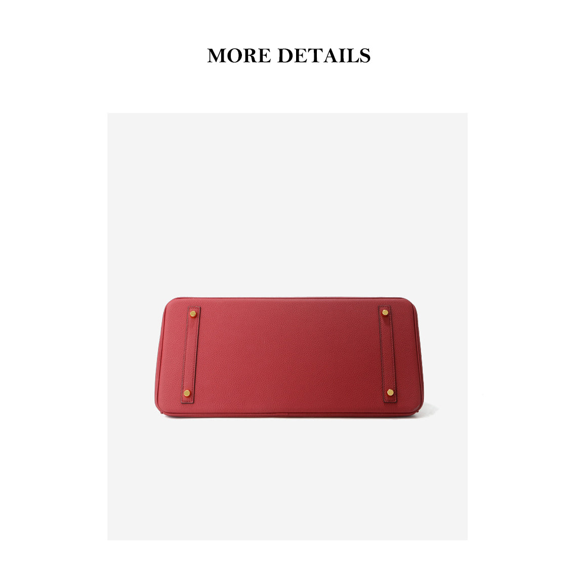 Top Grain Leather Top Handle Bag with Long Shoulder Strap - 40cm detail image 7