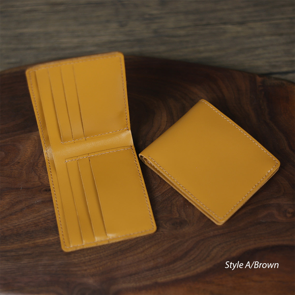 Full Grain Leather Slim Wallet DIY Kit – Hand Sewn, Two Styles detail image 8