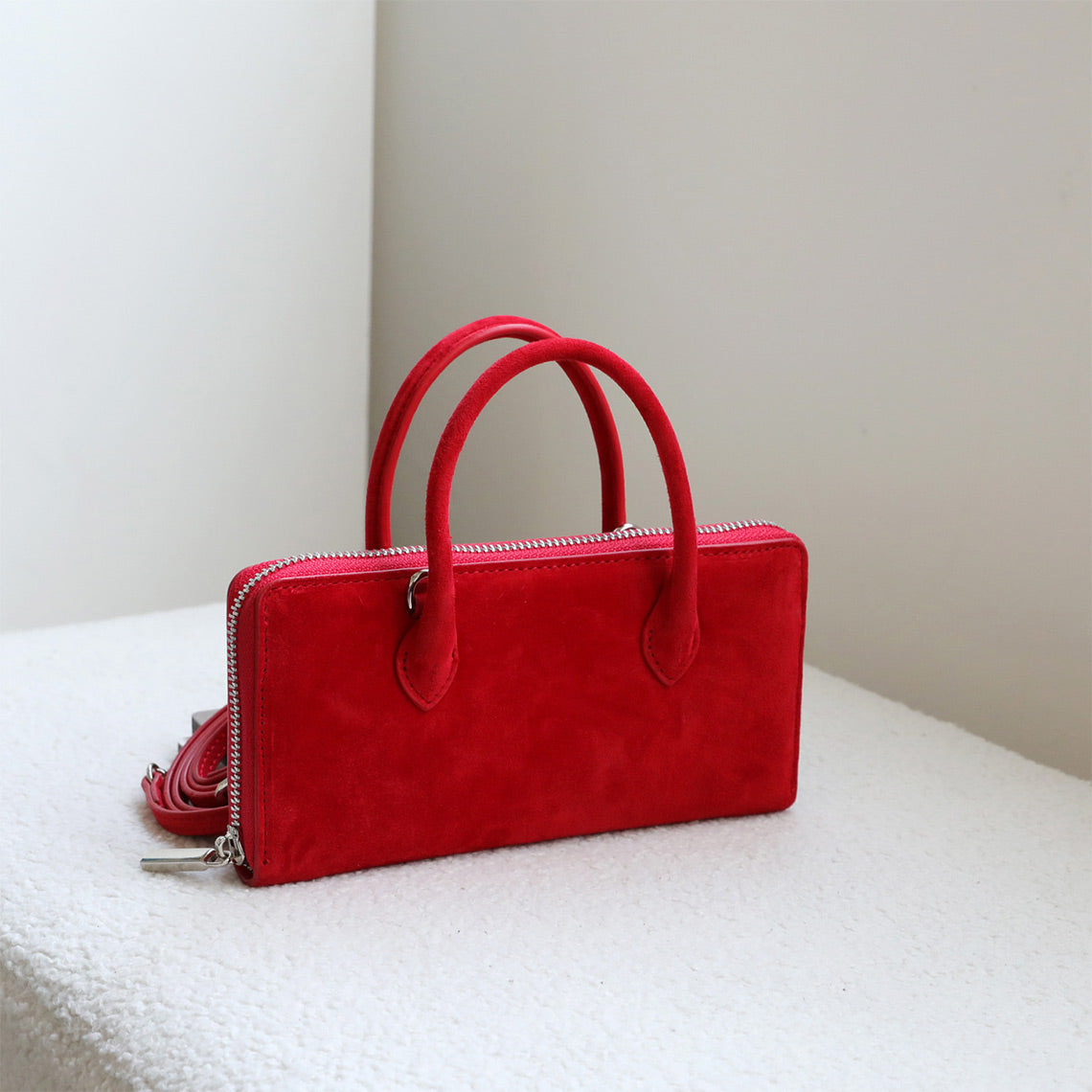 Polka Dot Small Clutch with Detachable Crossbody Strap detail image 1
