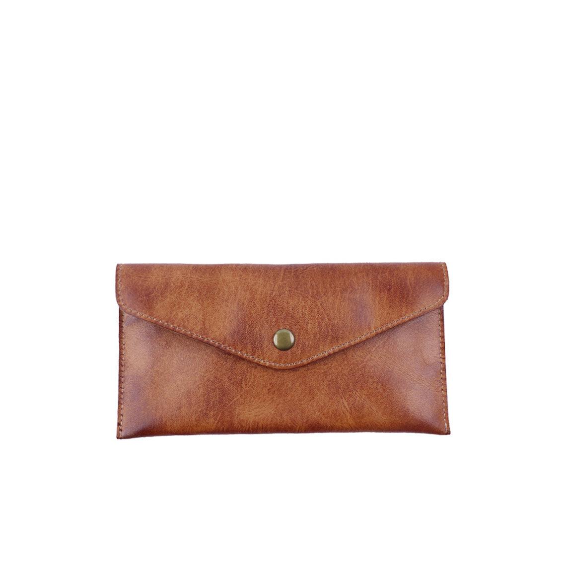 Vegetable Tanned Leather Envelope Wallet with Snap Pocket product image 1