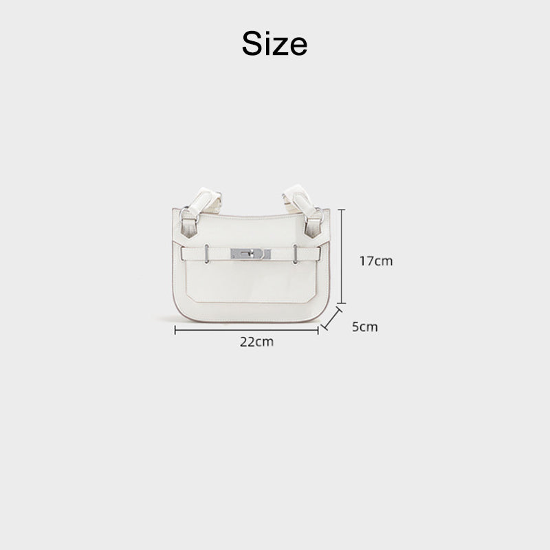 Unisex Leather Messenger Bag with Adjustable Shoulder Strap detail image 7