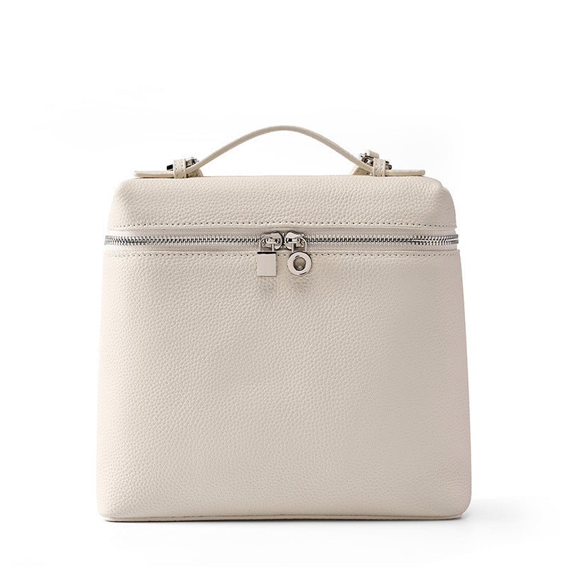 LP 23 Top Grain Leather Backpack for Women – Compact Travel and Student Bag detail image 7