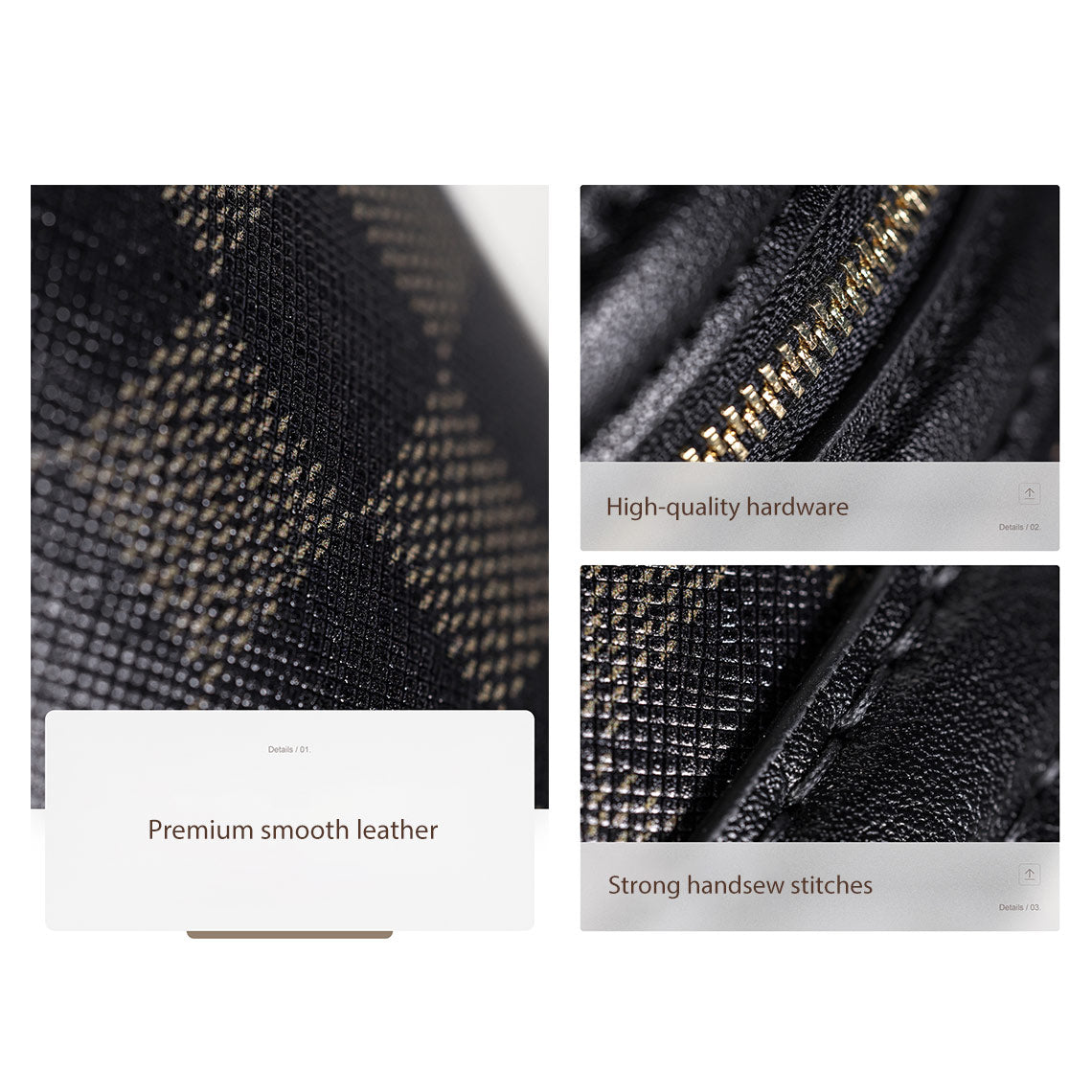 DIY Leather Bucket Bag Kit – Hand Sewn Top Grain Leather, Small & Large Sizes detail image 2