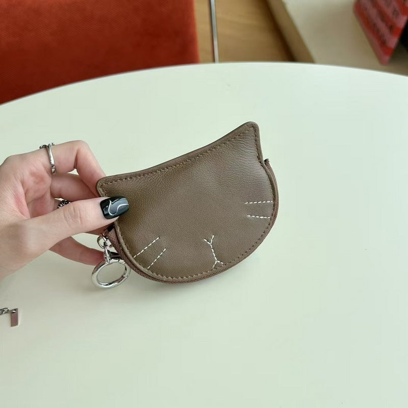 Lambskin Lipstick Case Purse with Coin Pocket detail image 13