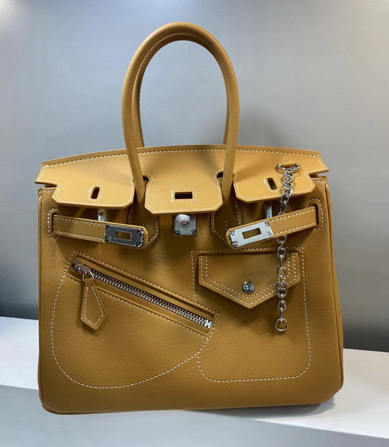 Limited Edition HAC Rock Top Handle Bag with Silver Hardware – Unisex detail image 5