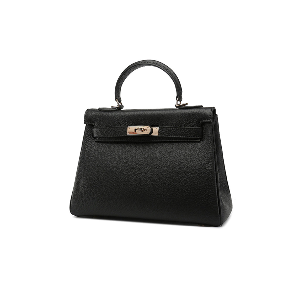 Top Grain Leather Top Handle Bag with Shoulder Strap – Small, Medium, Large detail image 15
