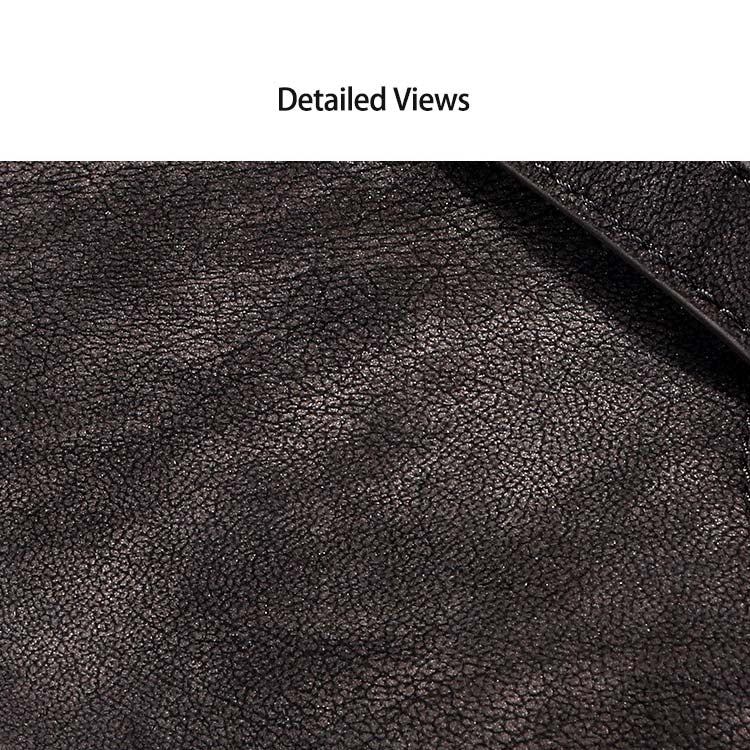 Classic Medium Leather Satchel with Top Handle and Crossbody Strap detail image 5
