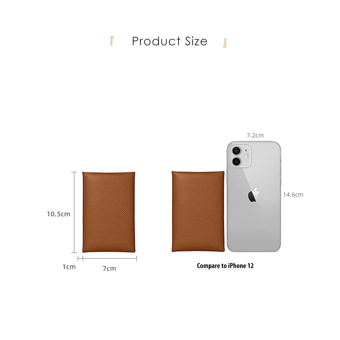 Hand Sewn Fine Embossed Grain Leather Card Holder DIY Kit – Duo Design detail image 6