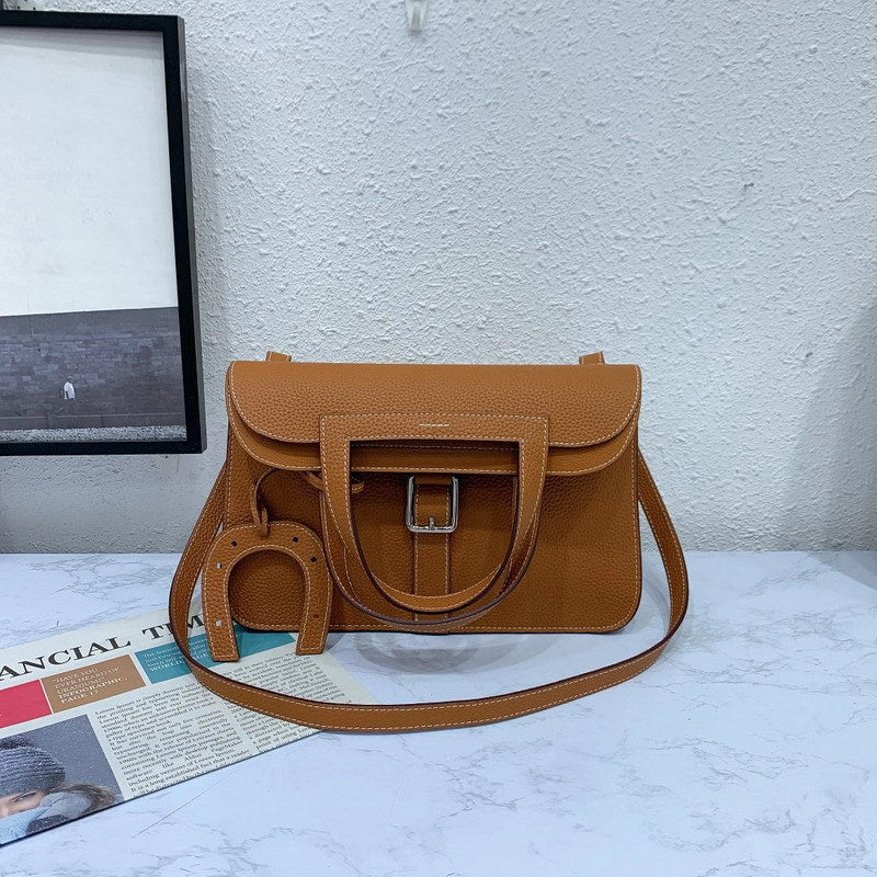 Convertible Top Grain Leather Handbag – Small & Medium Sizes detail image 2