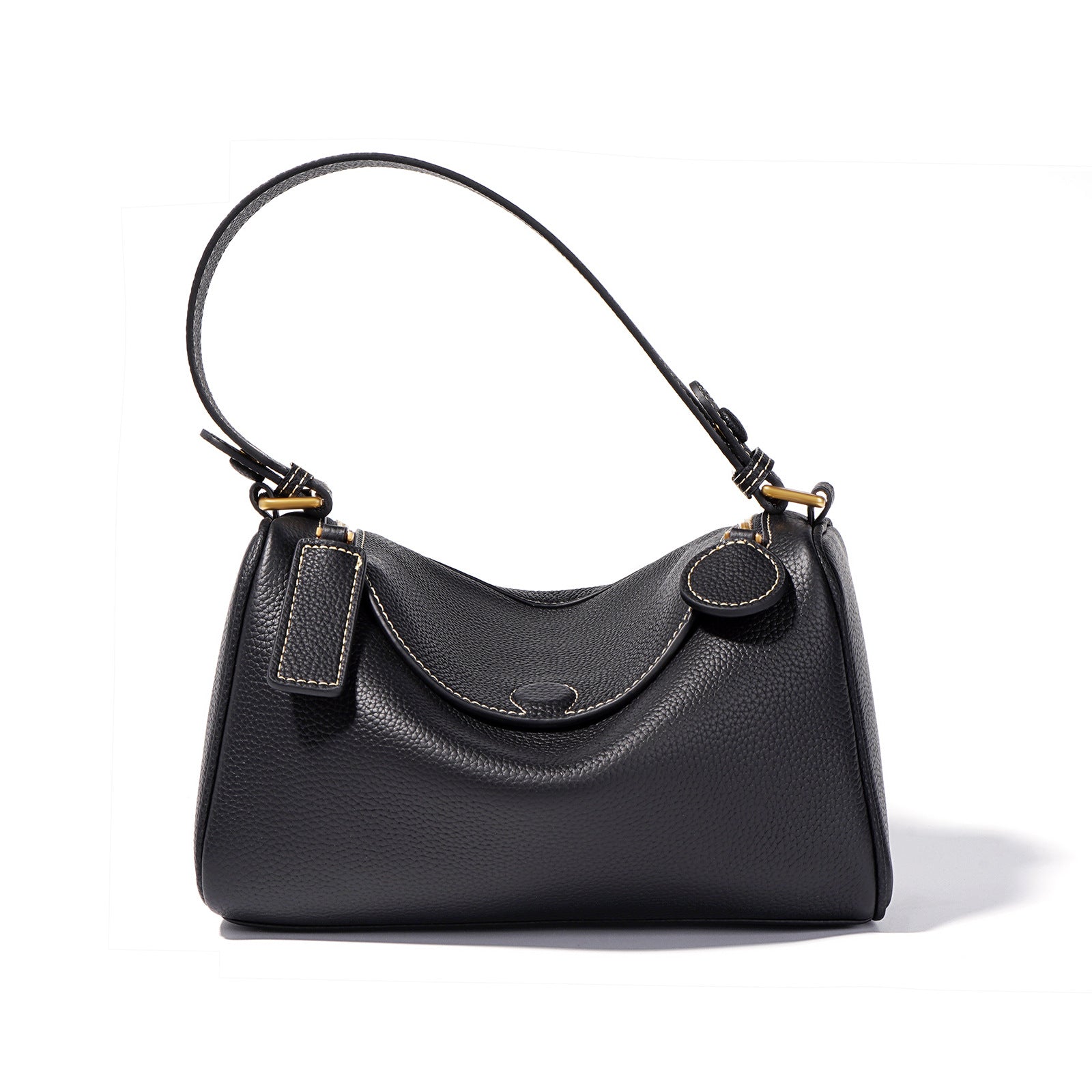 Top Grain Leather Pillow Bag for Women - Shoulder and Crossbody Bag detail image 7