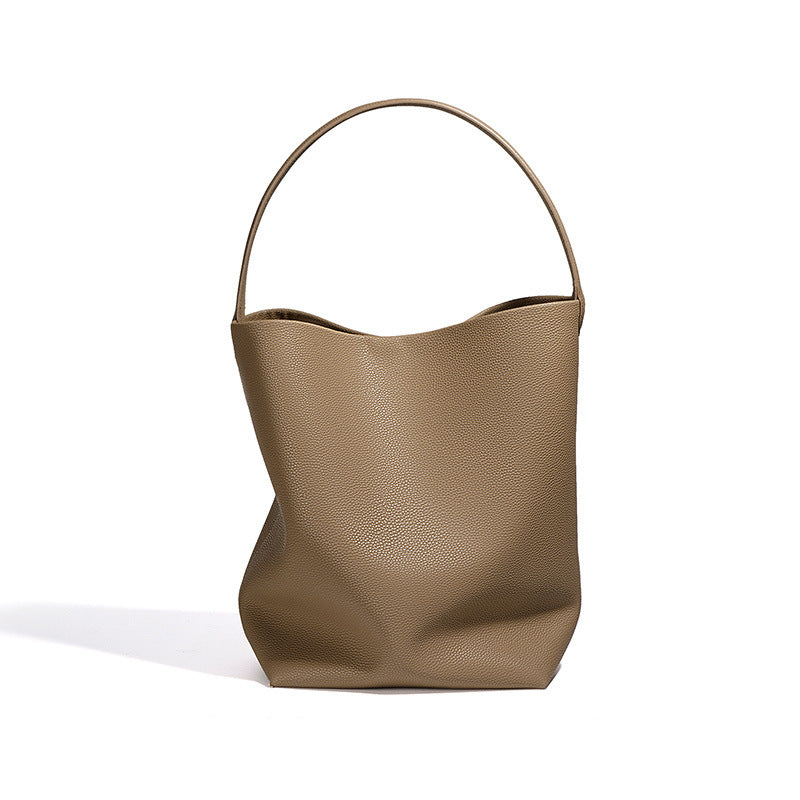 Soft Pebbled Leather Park Tote - Large Capacity Commuter Bag product image 1