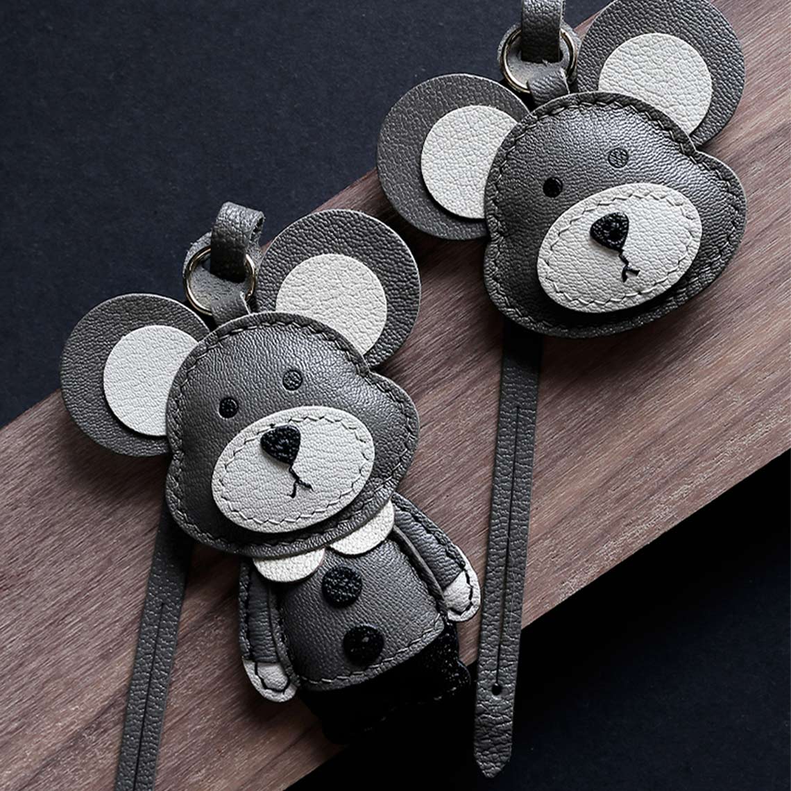 HANDSEWGIFT Leather Hamster Keychain DIY Kit detail image 1