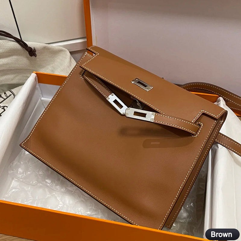 Danse Top Handle Bag in Top Grain Leather with Adjustable Strap detail image 14