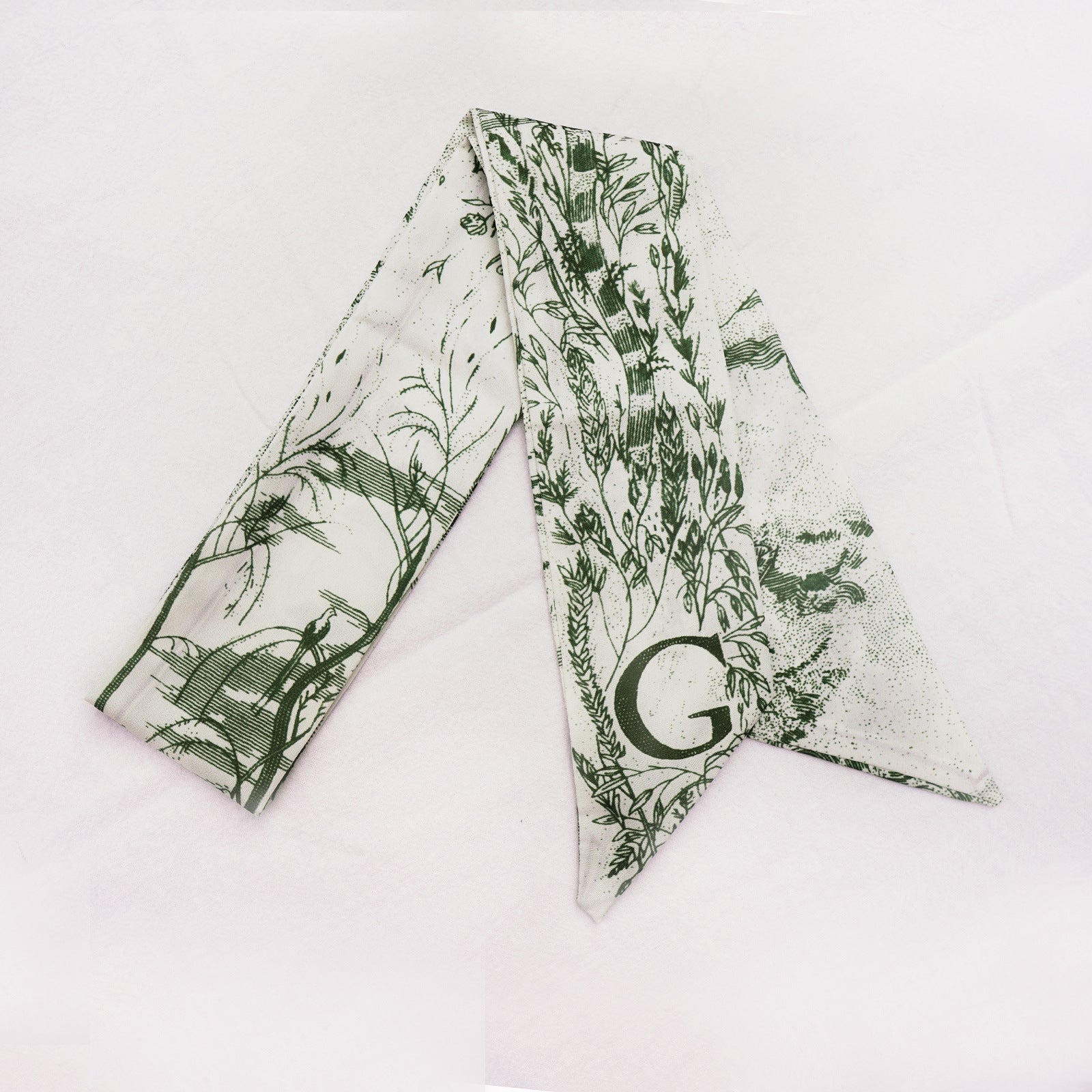 26 Letters Silk Scarf Bag Charm Keychain – 2 Pieces, Choose Your Initials detail image 13