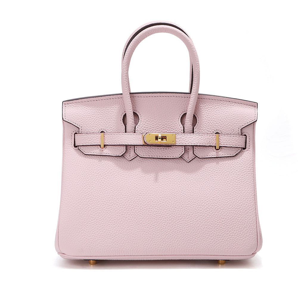 Mini Top Handle Bag 20 in Pebbled Grain Leather with Adjustable Strap product image 1