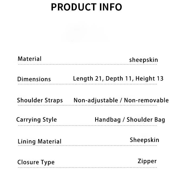 Minimalist Sheepskin Leather Shoulder Tote in Black and Dark Brown detail image 7