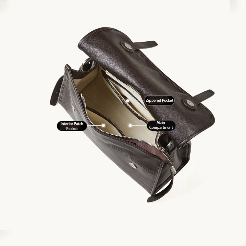 Top Grain Calfskin Multi-way Messenger Handbag detail image 4