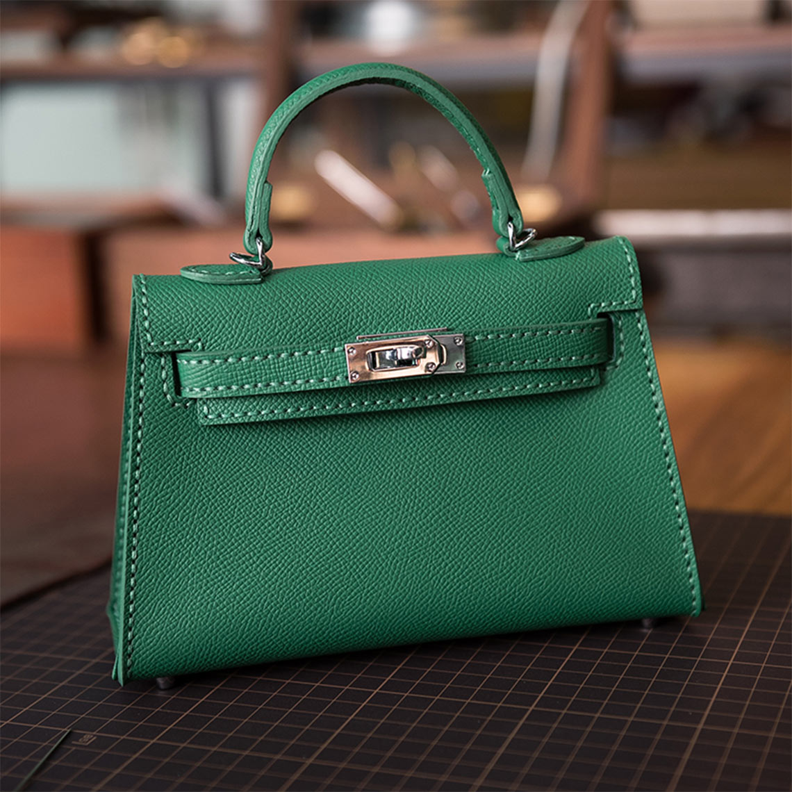HandsewGift Top Grain Leather Sellier Bag DIY Kit — Normal & Mini Sizes detail image 19