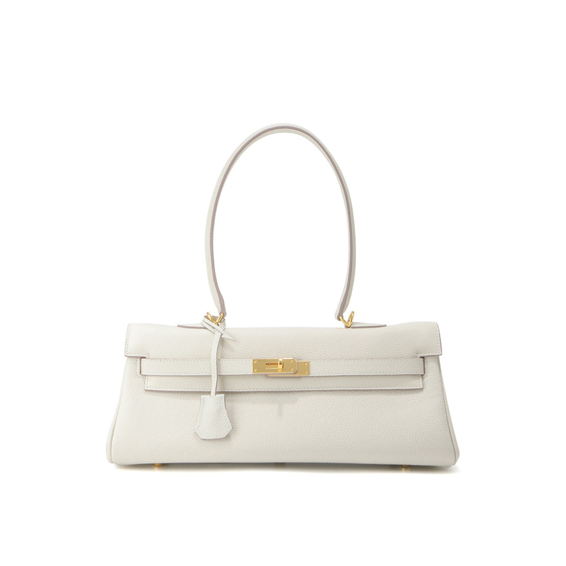 Top Grain Leather Shoulder Bag 35cm detail image 9