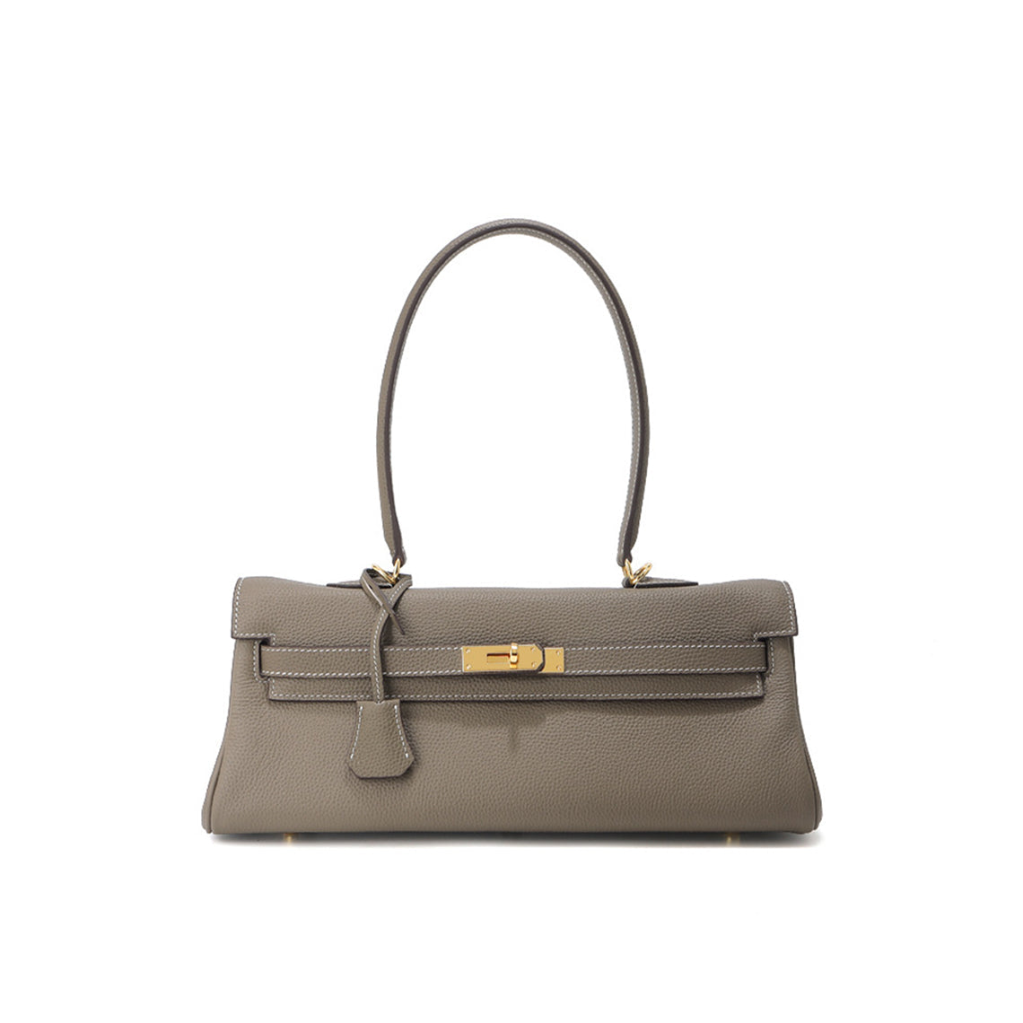 Top Grain Leather Shoulder Bag 35cm detail image 10