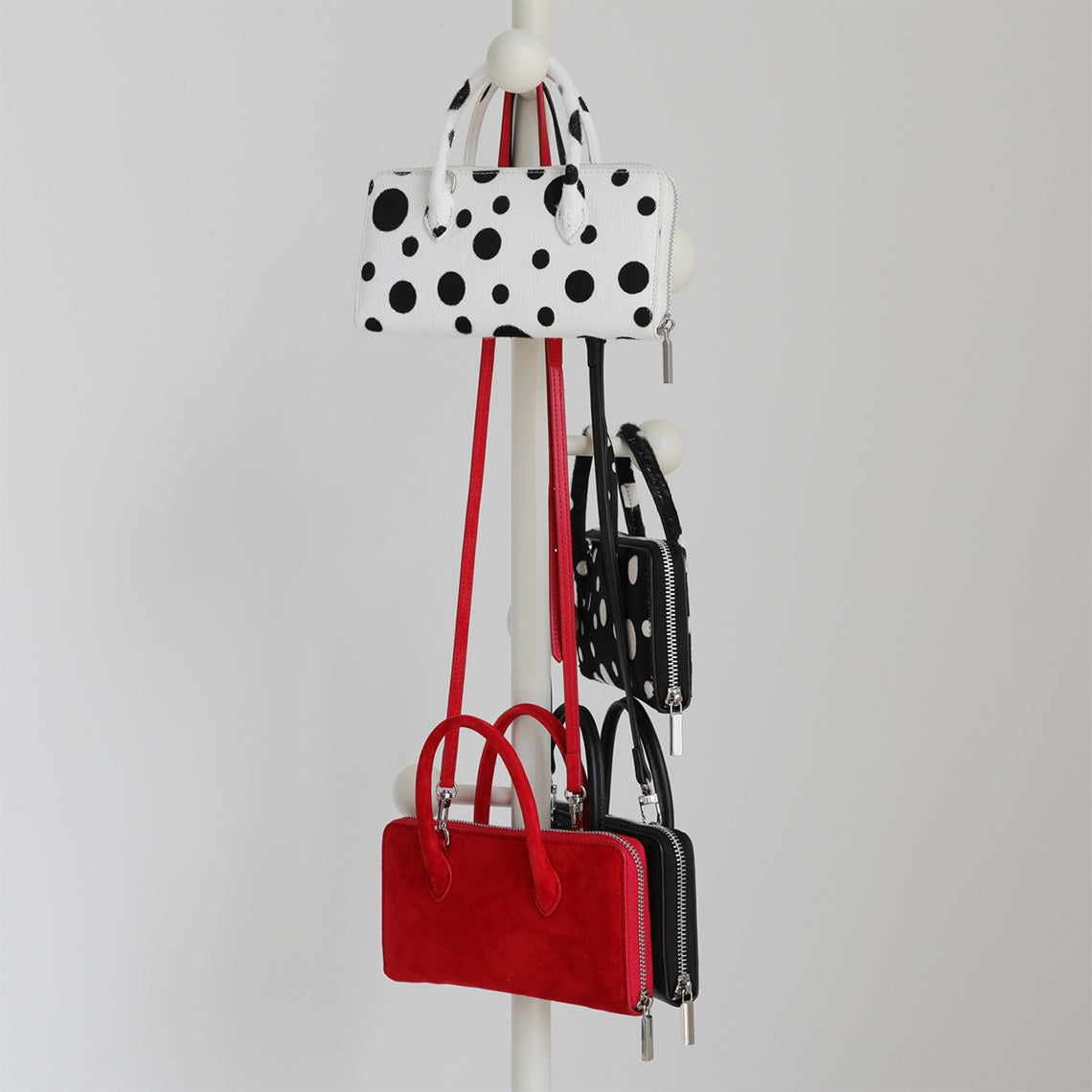 Polka Dot Small Clutch with Detachable Crossbody Strap detail image 5