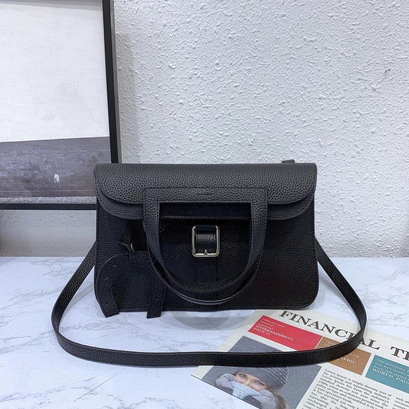 Convertible Top Grain Leather Handbag – Small & Medium Sizes detail image 13
