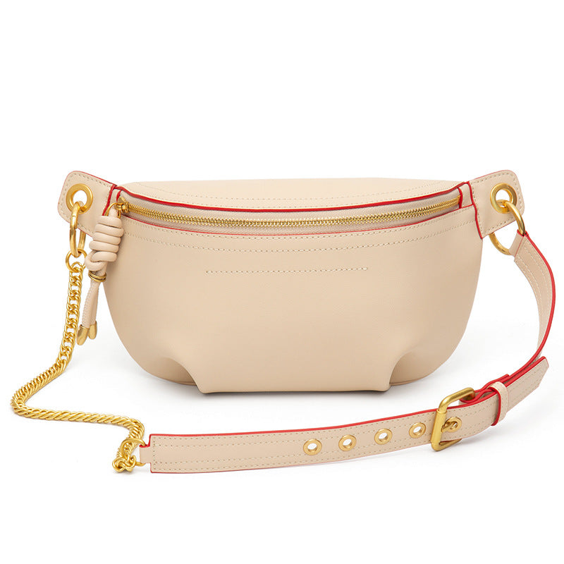 Cowhide Leather Sling Bag for Women – Waist, Shoulder, or Crossbody Carry detail image 9