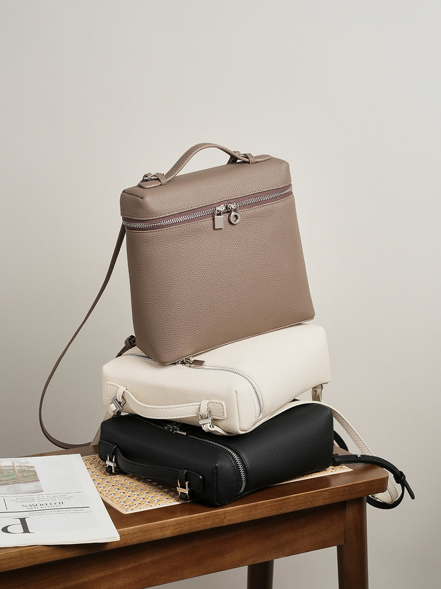 LP 23 Top Grain Leather Backpack for Women – Compact Travel and Student Bag detail image 1