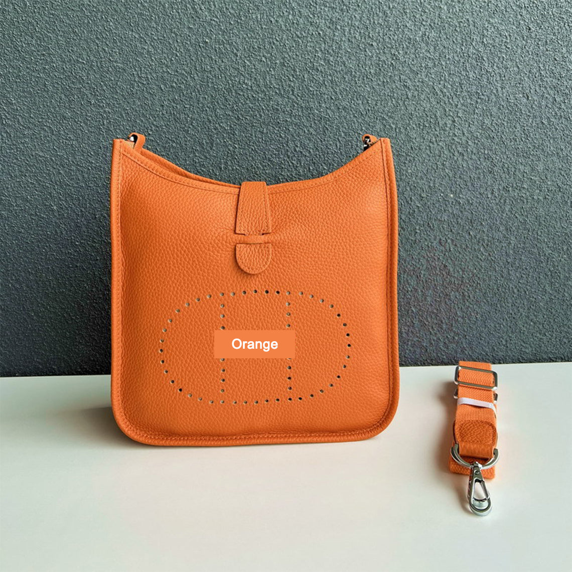 Top Grain Leather Crossbody Bag - Large 28 / Small 18 detail image 20