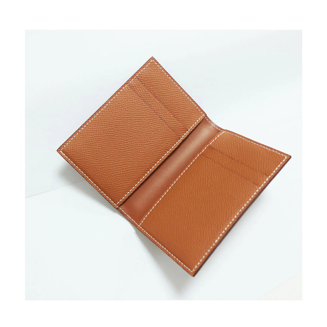 Compact Bifold Card Wallet in Top Grain Leather detail image 1