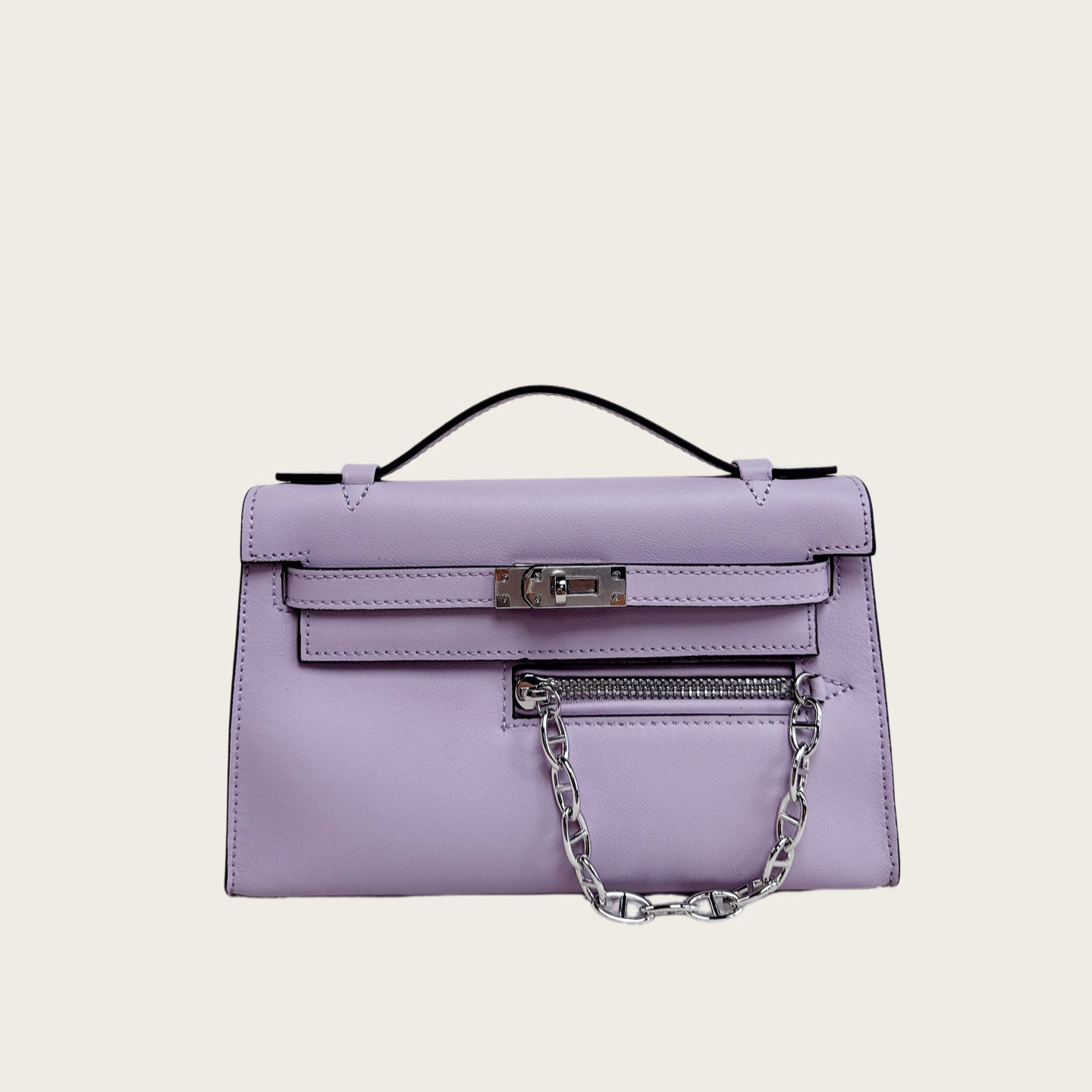 Pochette Rock Smooth Calfskin Shoulder Bag detail image 7