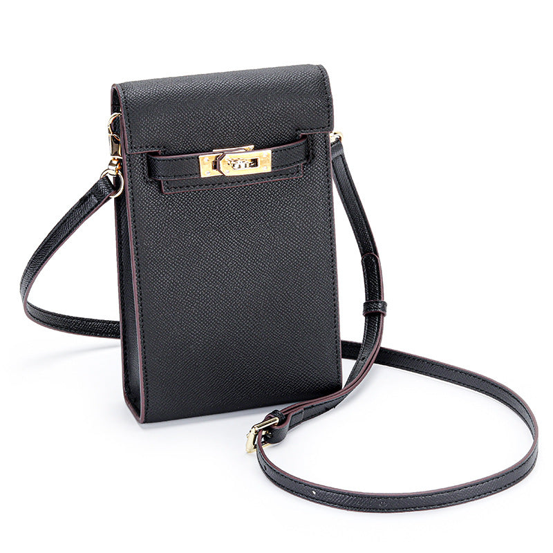 Mini Crossbody Phone Bag in Genuine Cowhide Leather detail image 6