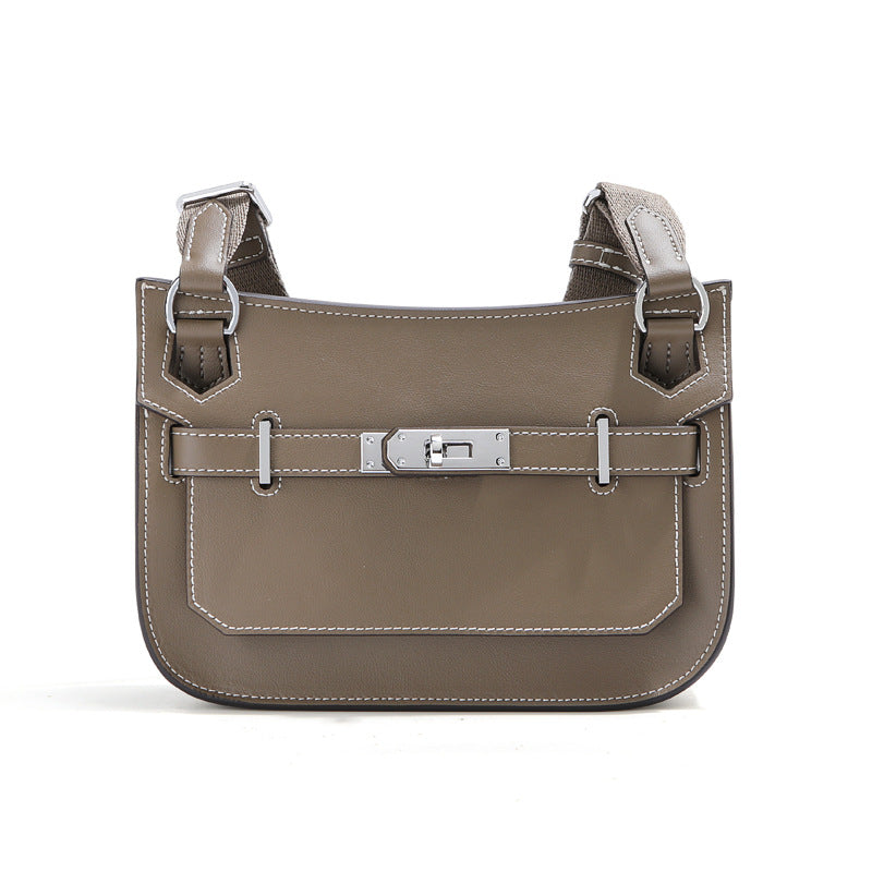 Unisex Leather Messenger Bag with Adjustable Shoulder Strap product image 1