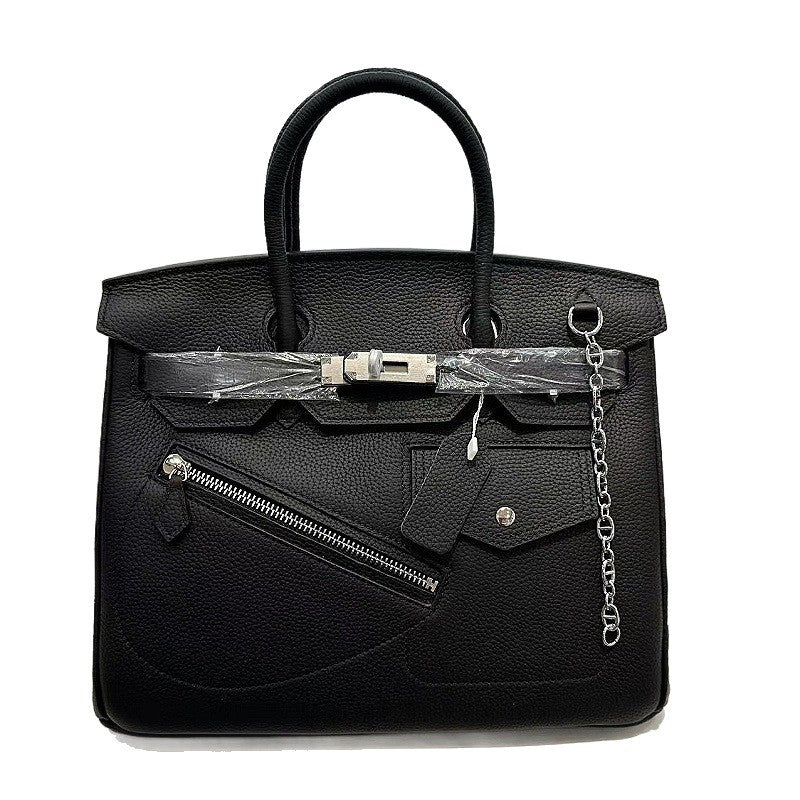 Rock Top Handle Bag in Top Grain Leather – Unisex, 25cm & 30cm product image 1