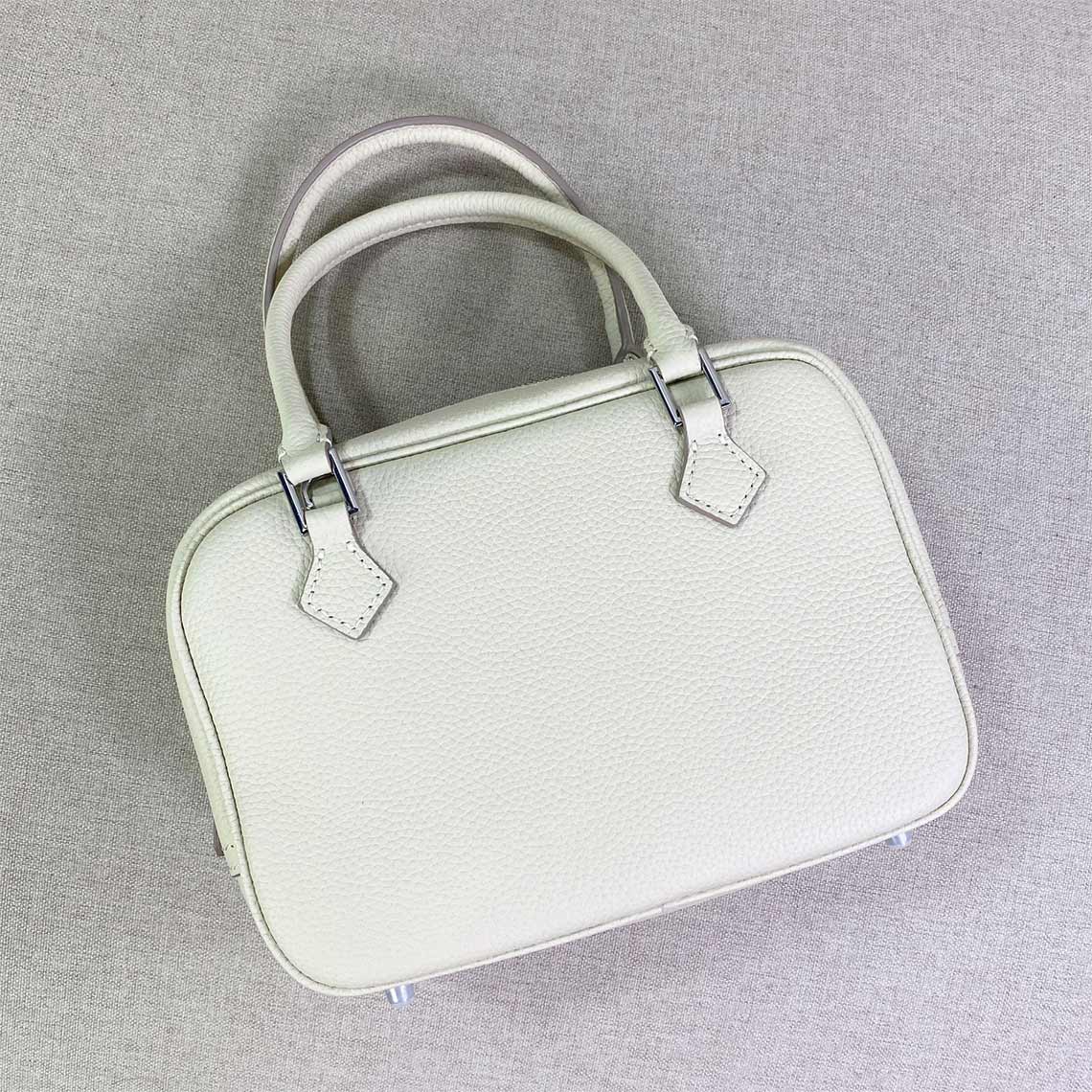 Top Grian Leather Mini Plume Bag – Top Grain Leather, Detachable Strap detail image 10