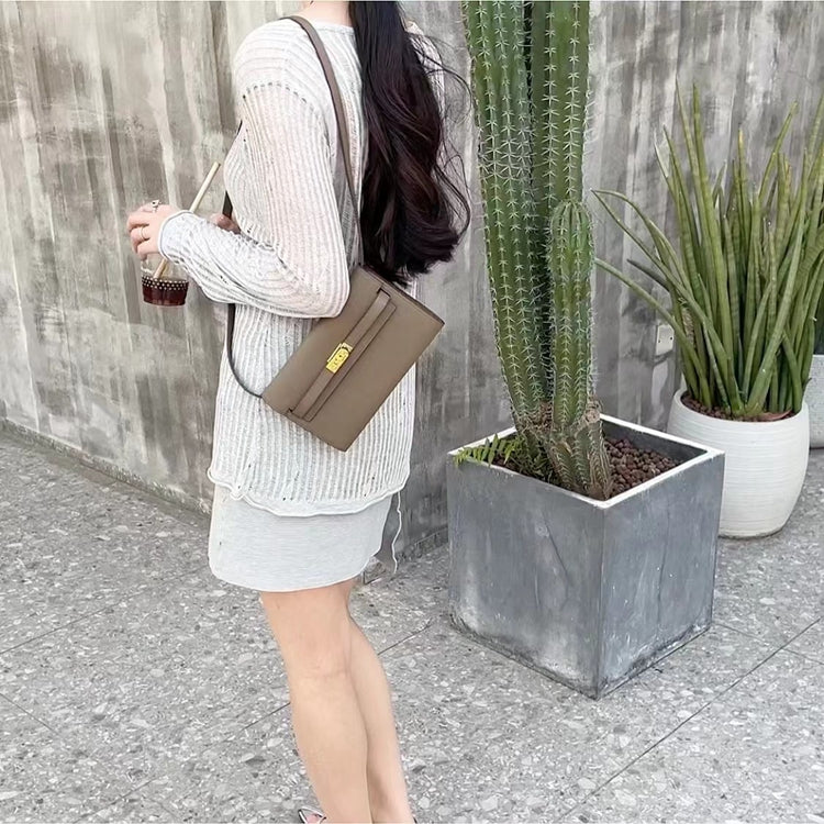 Long Top Handle Wallet with Detachable Strap – 12 Colors detail image 19
