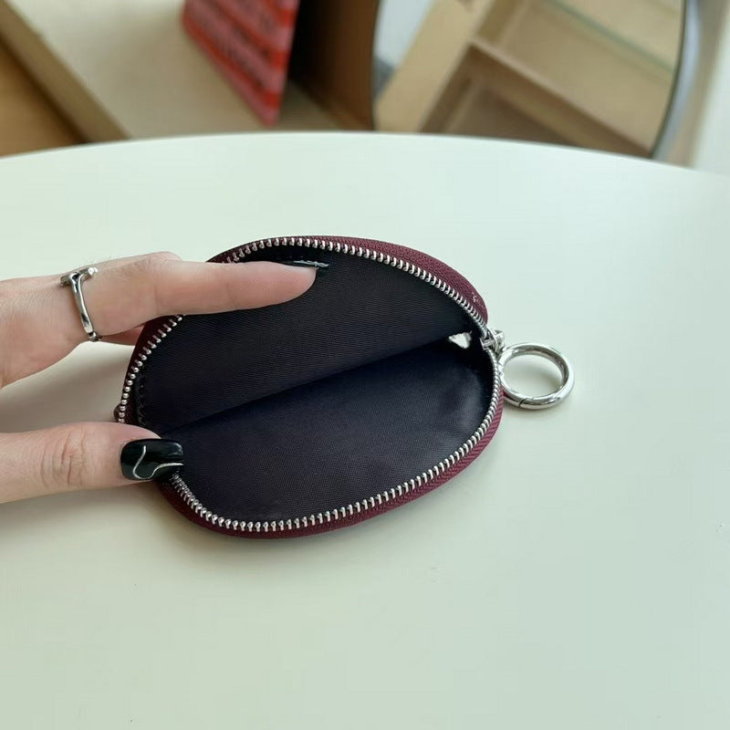 Lambskin Lipstick Case Purse with Coin Pocket detail image 2