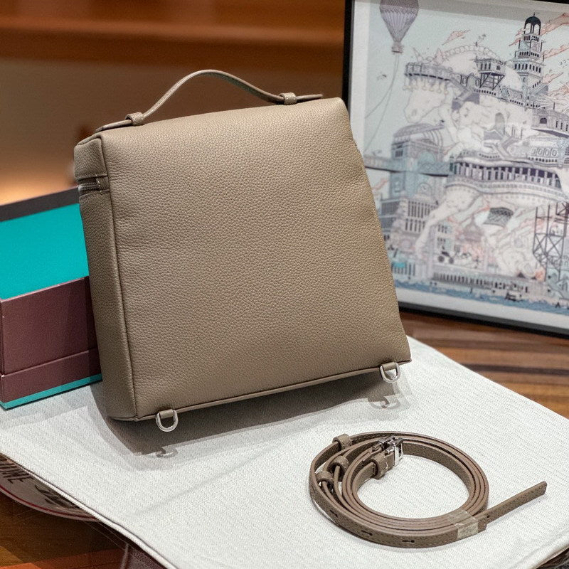 Top Grain Leather Extra Pocket Backpack LP 23.5 detail image 9