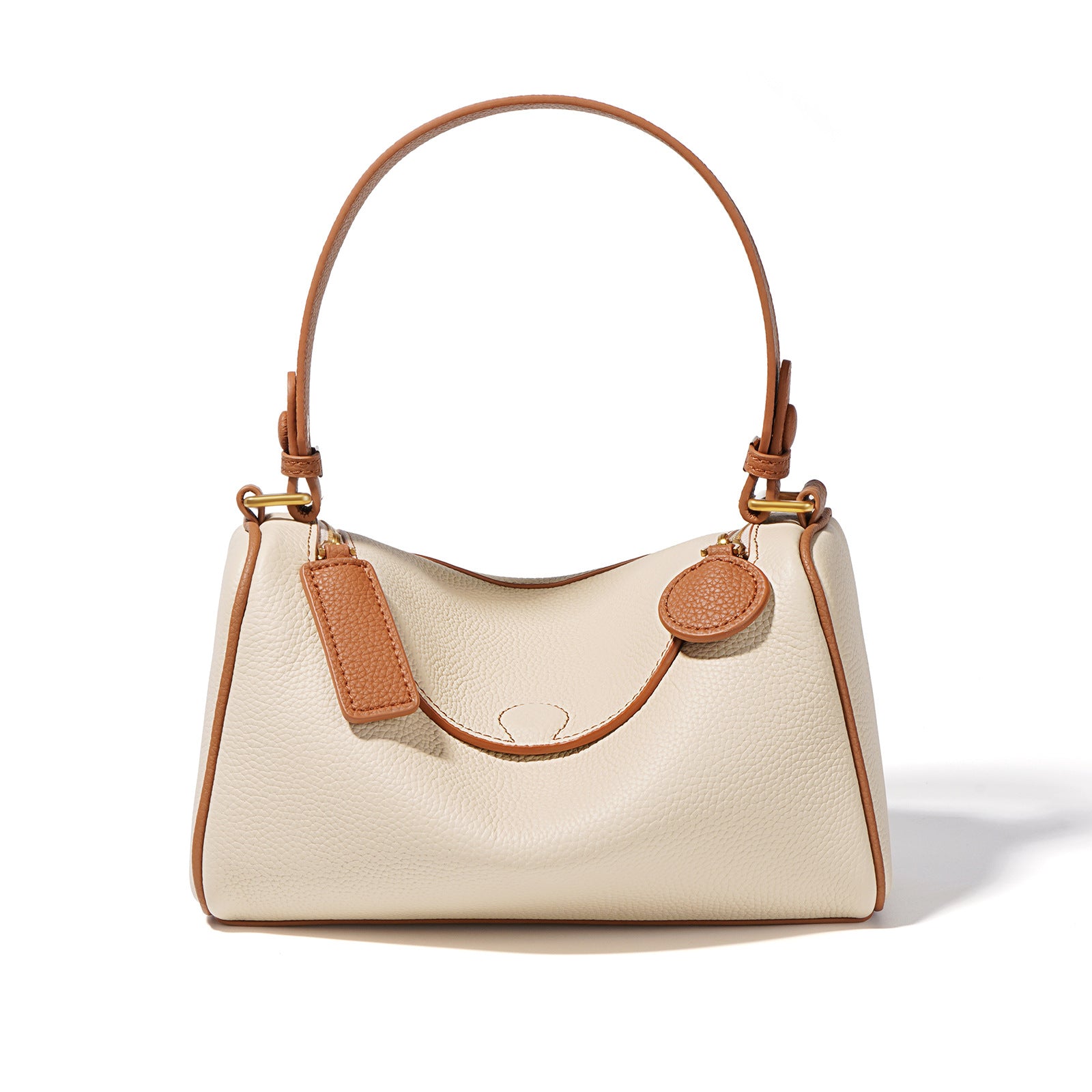 Top Grain Leather Pillow Bag for Women - Shoulder and Crossbody Bag detail image 1