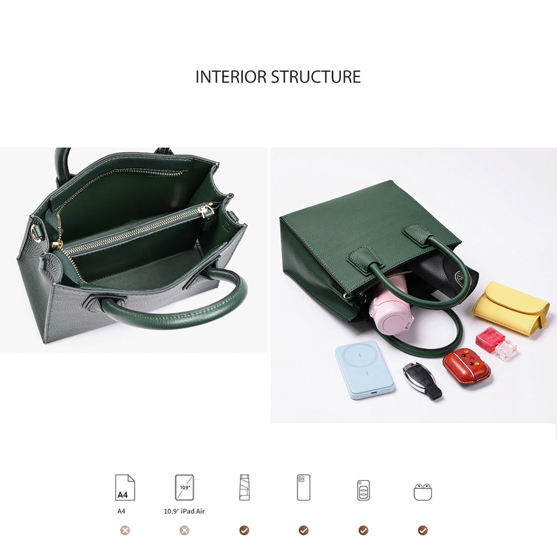 Mini Tote Leather DIY Kit – Hand-Sewn Top Grain Leather Bag detail image 4