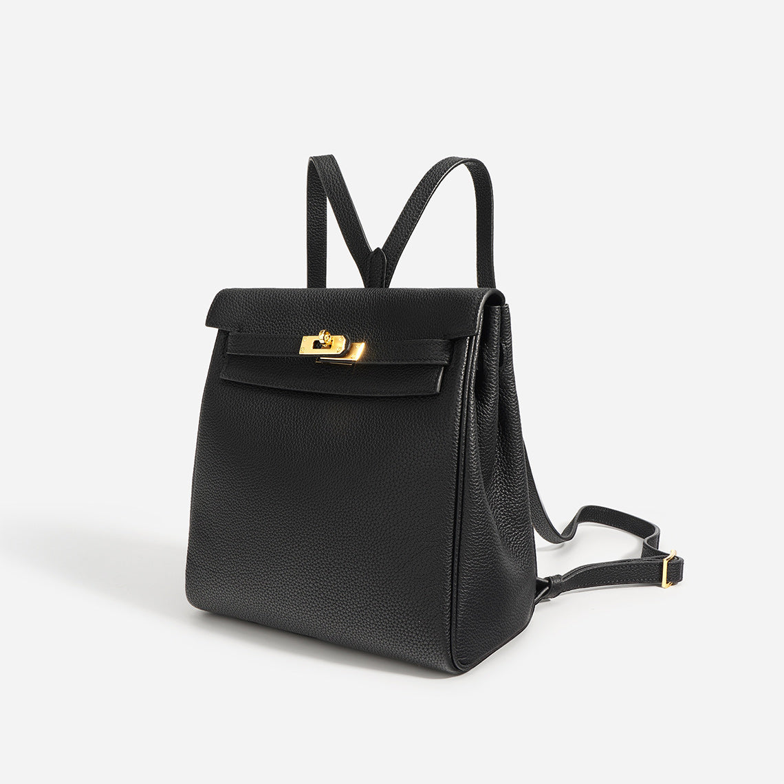 Top Grain Leather Top Handle Backpack with Adjustable Straps detail image 8