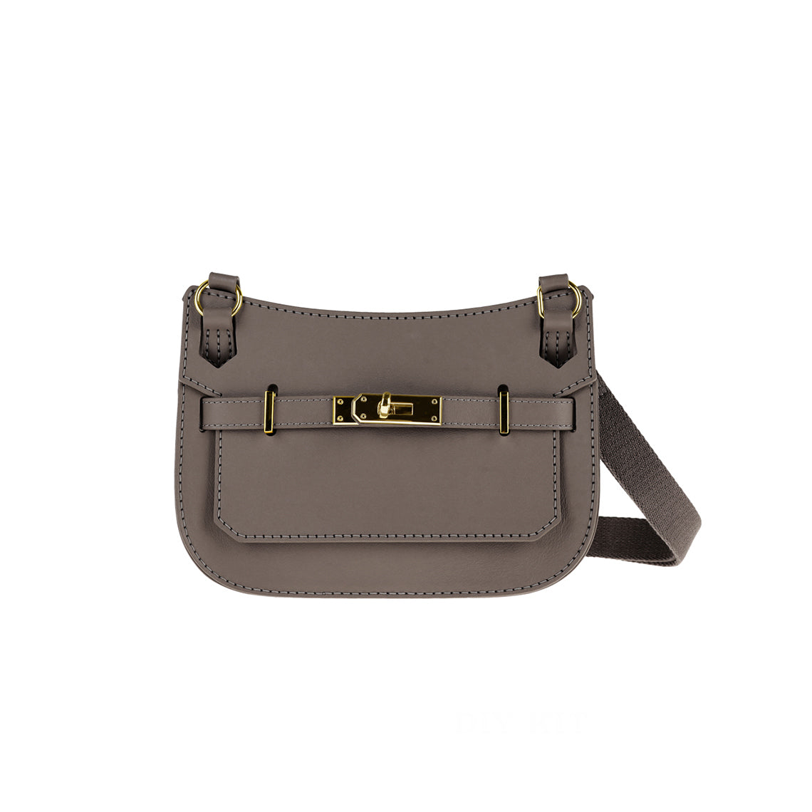 Handsew Top Grain Leather Mini Messenger Bag DIY Kit detail image 1